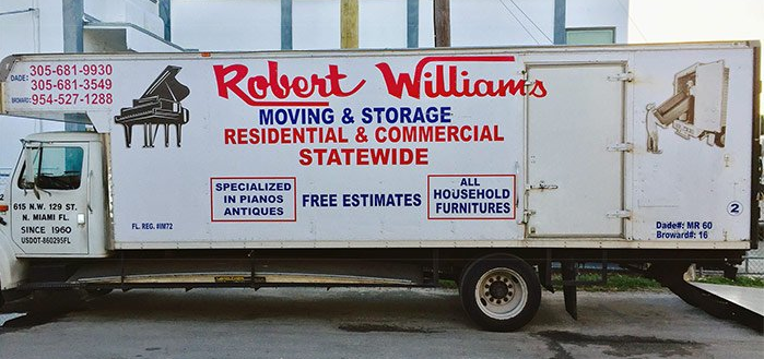 Antiques Moving — Robert Williams Moving Storage Vehicle in Miami, FL