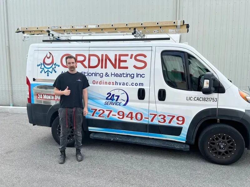 Ordine's HVAC installation team