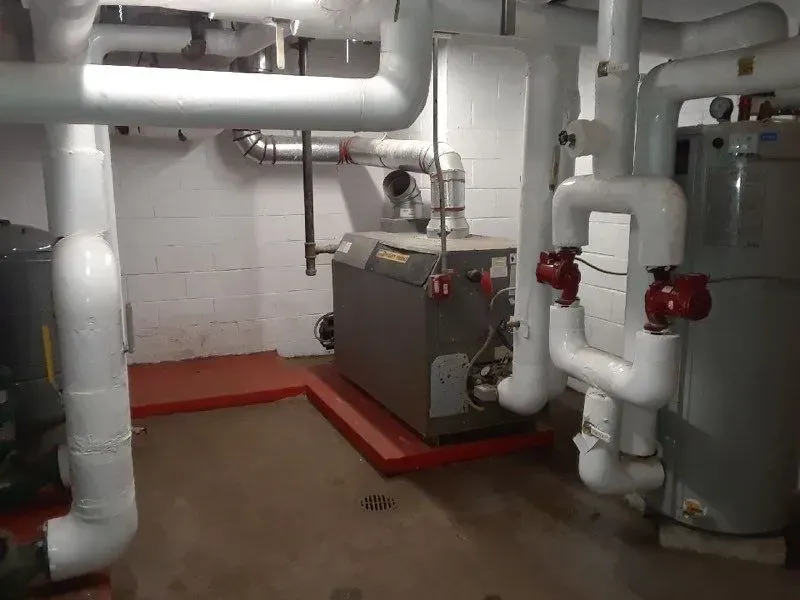A complete commercial HVAC installation
