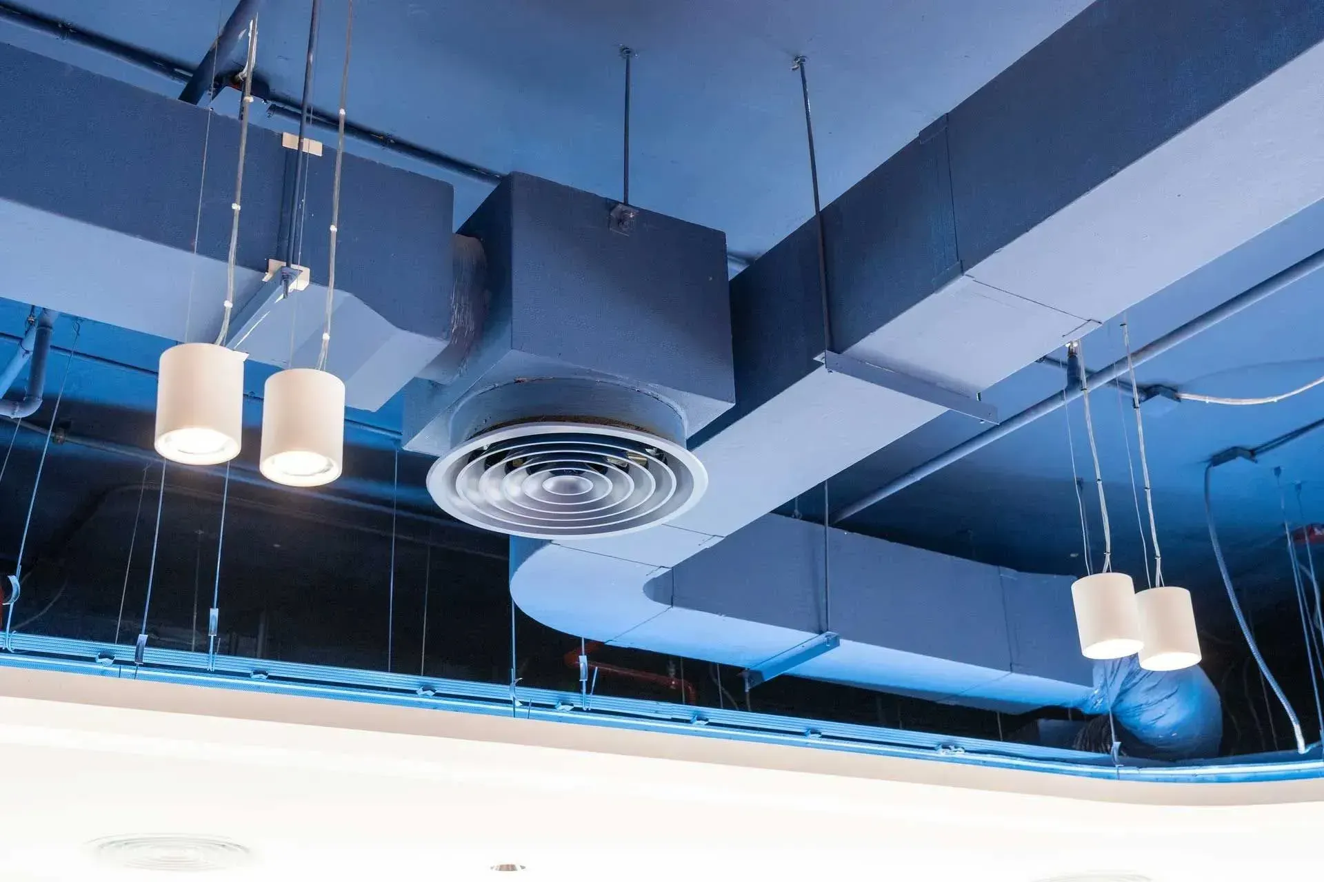 A HVAC installation in a commercial space
