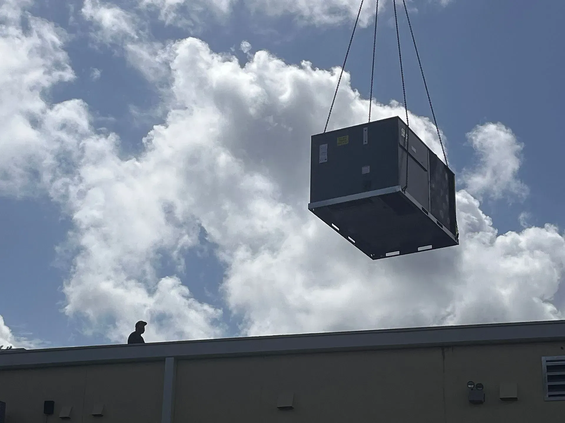 Commercial HVAC installation