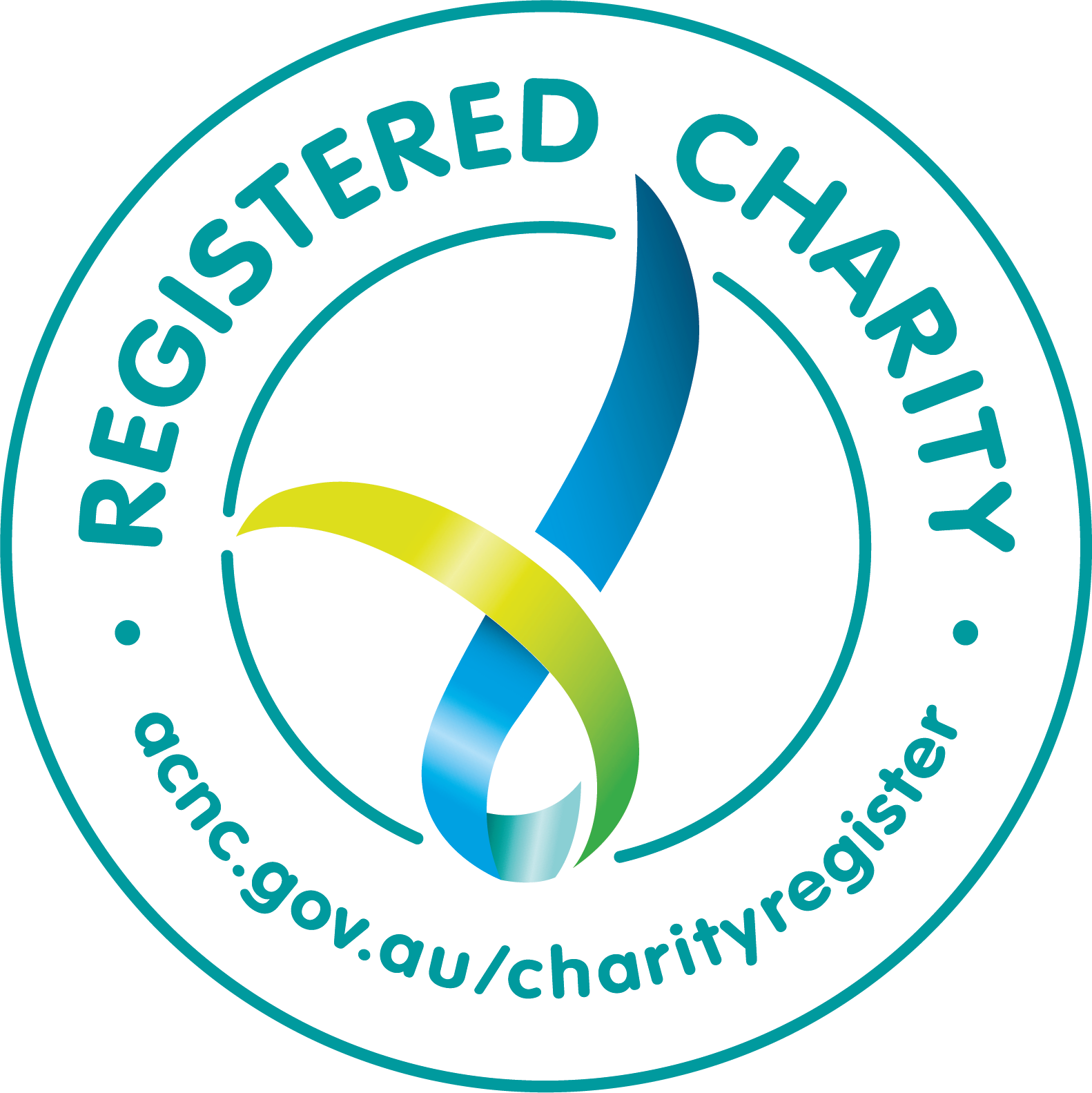 A logo for registered charity acnc.gov.au/charityregister