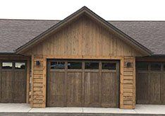 TRIPLE WOODEN GARAGE DOOR - garage doors in Bozeman, MT