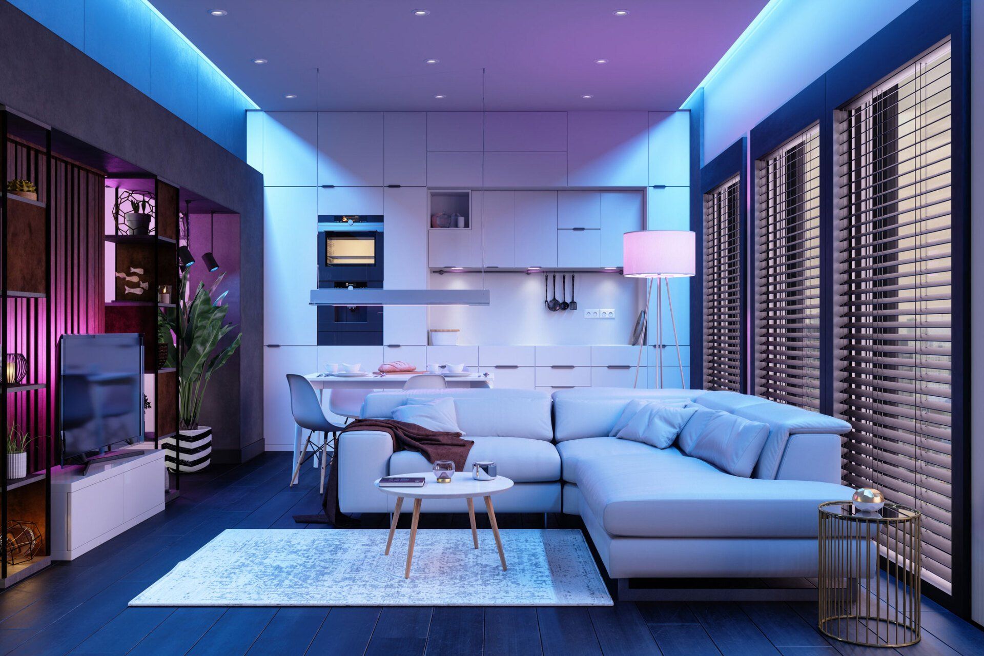 Modern Living Room — Brisbane, QLD — Sun Stop Blinds Modern Living Room — Brisbane, QLD — Sun Stop Blinds
