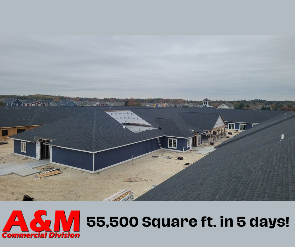 Huge Commercial Shingle Roof Installation