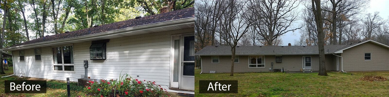 Flanders before and after - South Bend, IN - A&M Home Services