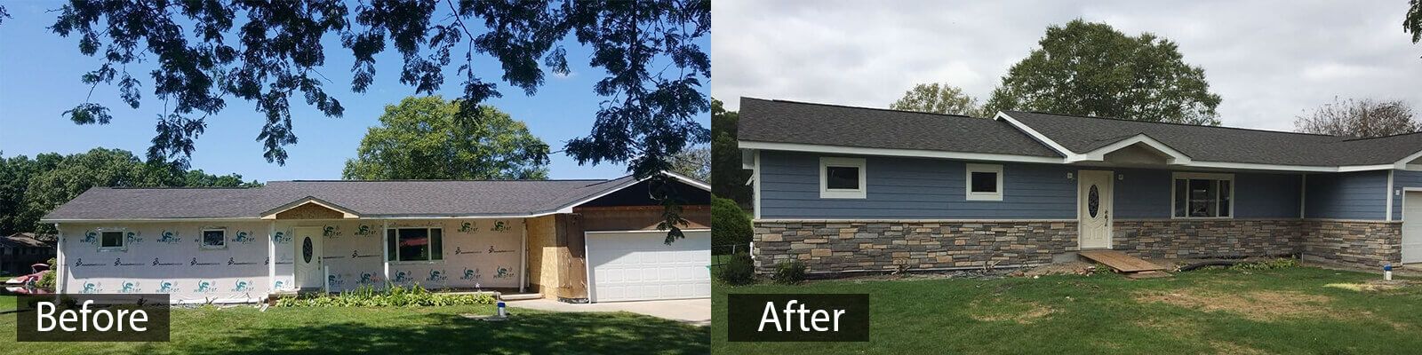 Gowan before and after - South Bend, IN - A&M Home Services