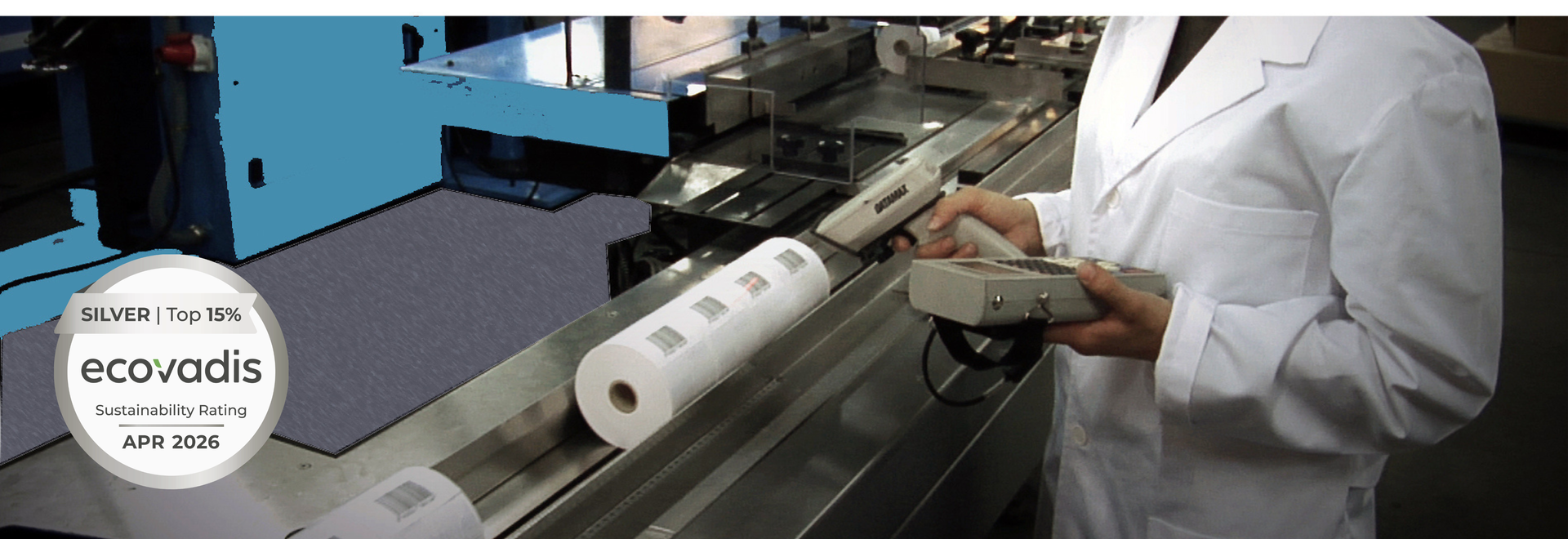 control de calidad en fabricacion de rollos termicos en fabrica fesa