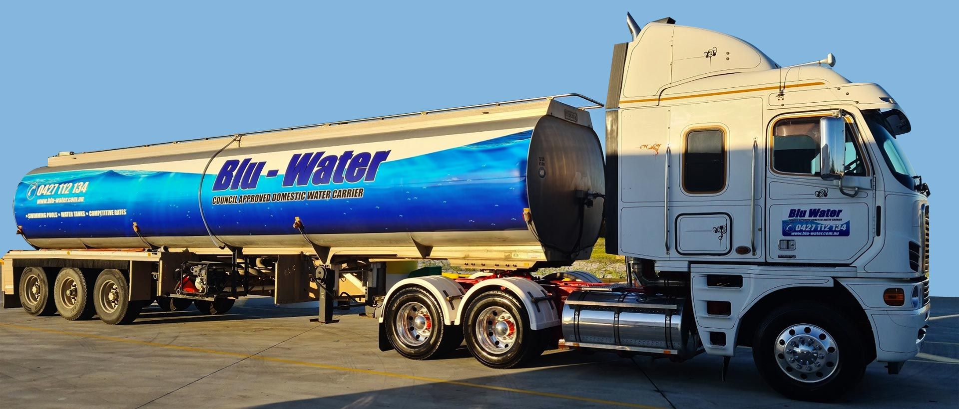 Blu-Water Truck