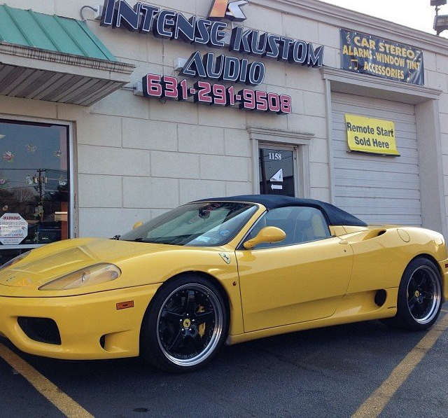 yellow Ferrari