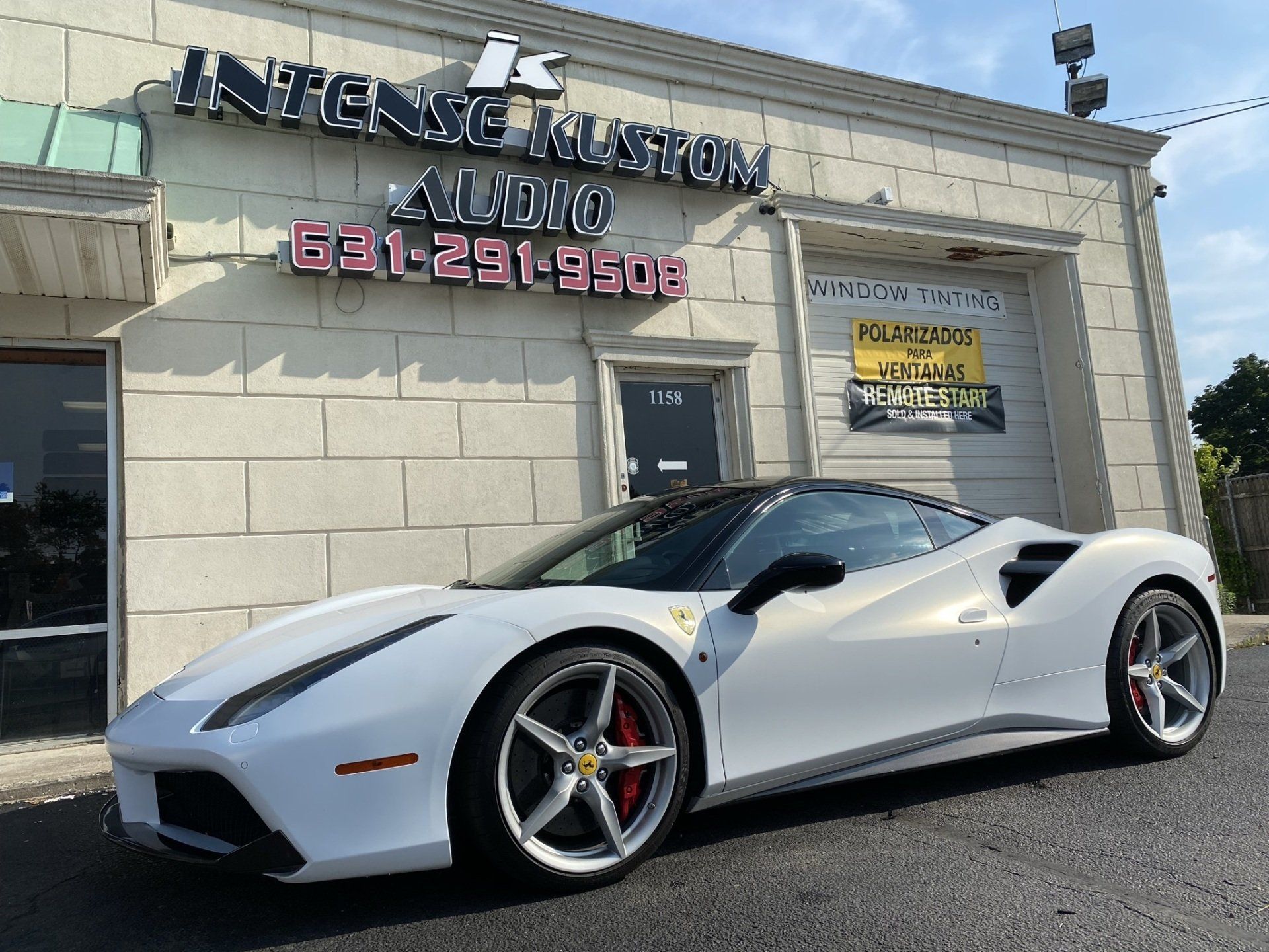 white maserati exterior