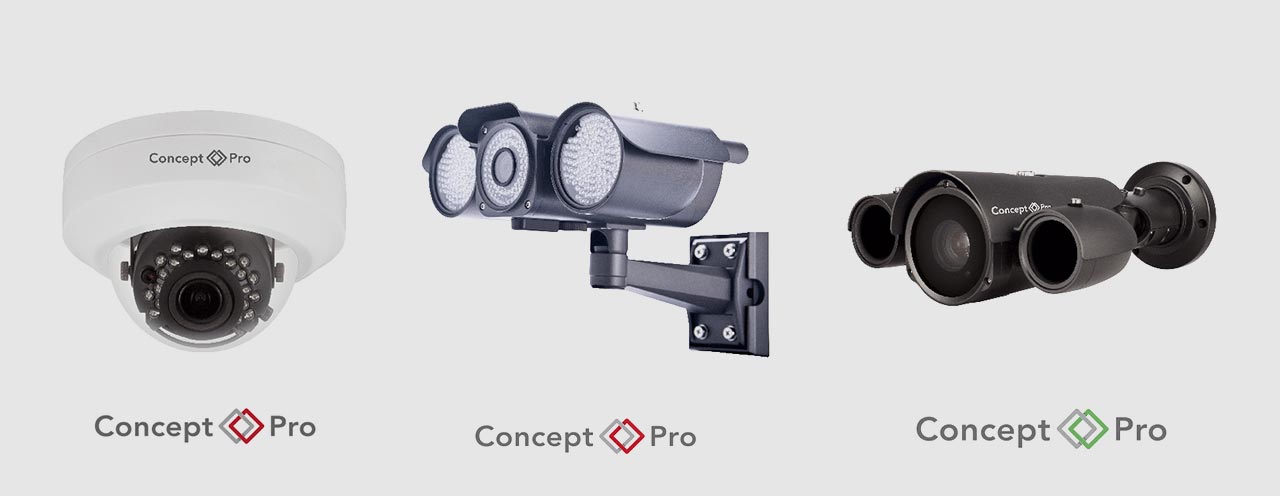 variety of CCTV cameras
