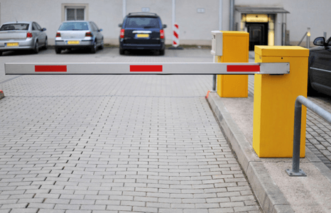 automatic doors and barriers in the parking