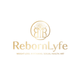 A logo for reborn weight loss iv vitamins and testosterone
