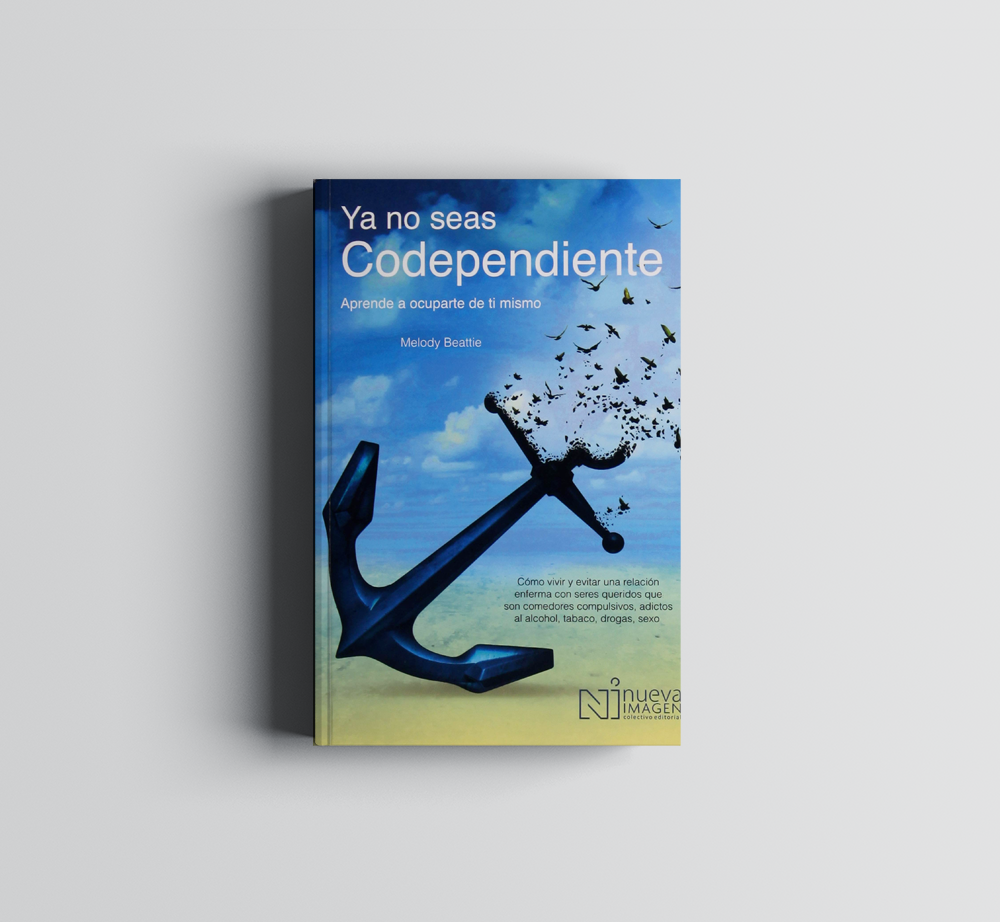 A book titled ya no seas codependente with an anchor on the cover