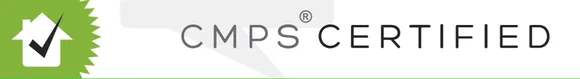A cmps certified logo with a check mark on it