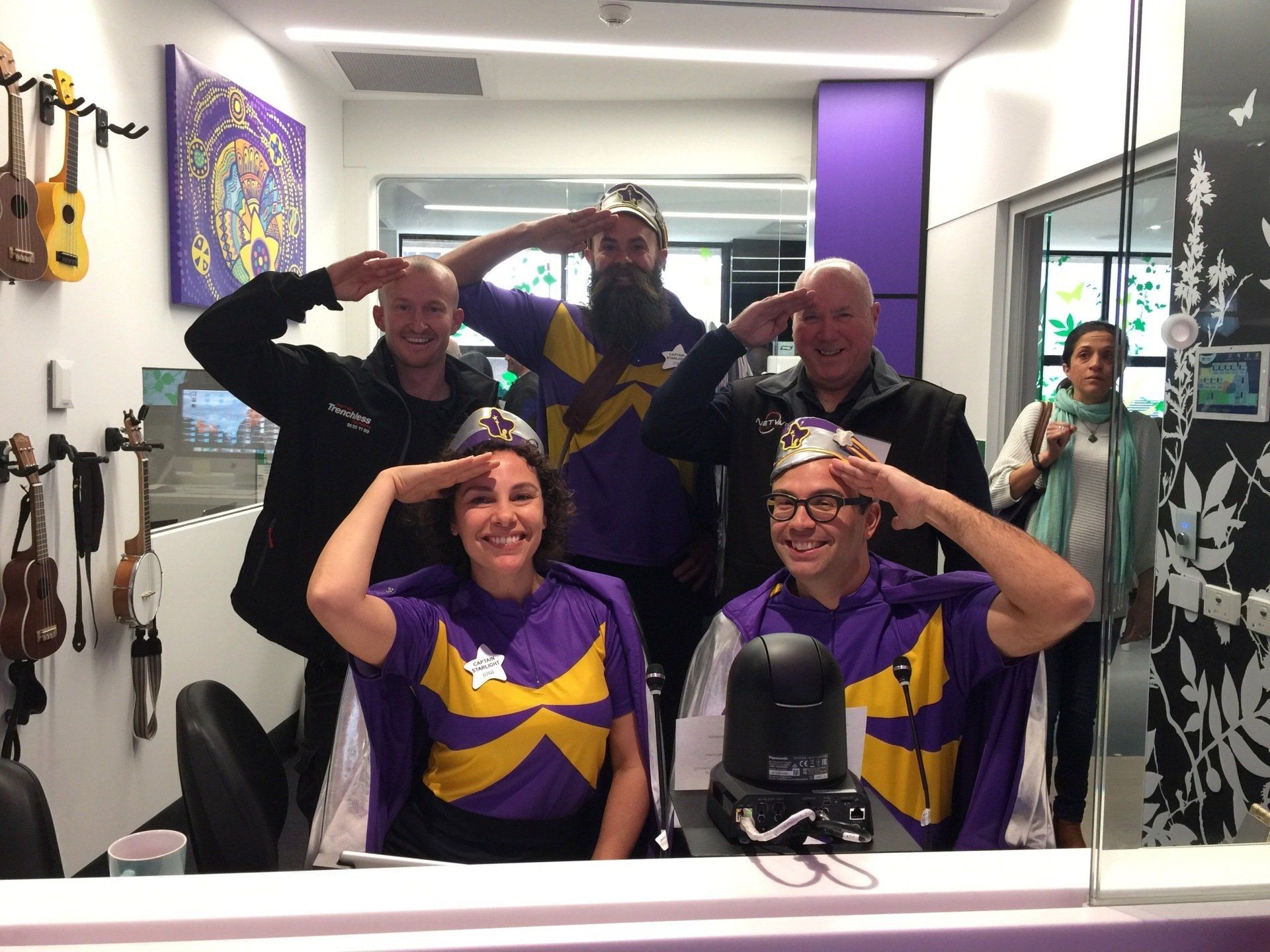 A group of members from both Network Plumbing and Starlight Children's Foundation