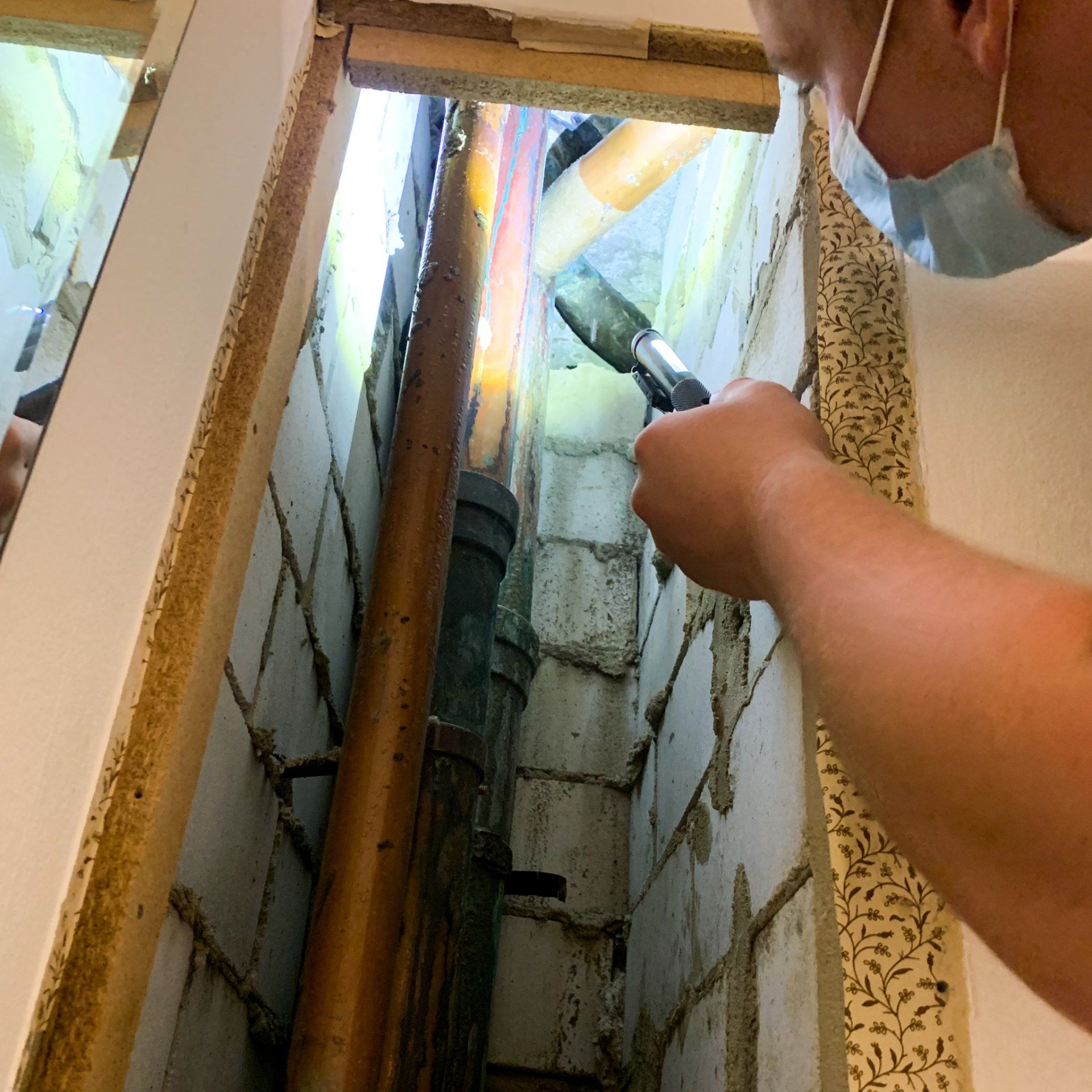 Network Plumbing leak detection Sydney inside wall