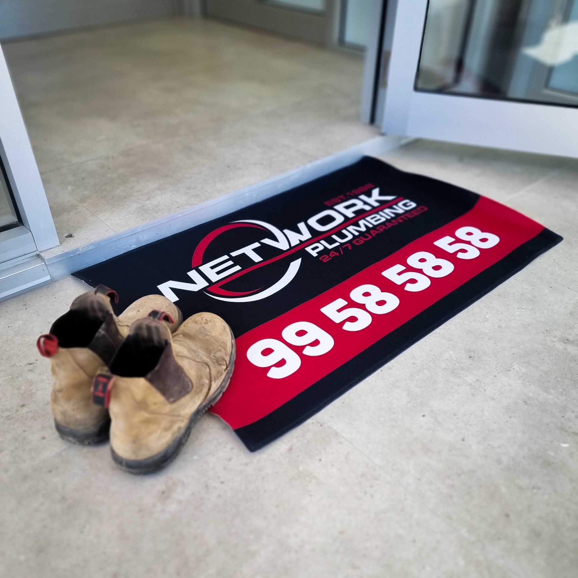 network plumbing doormat