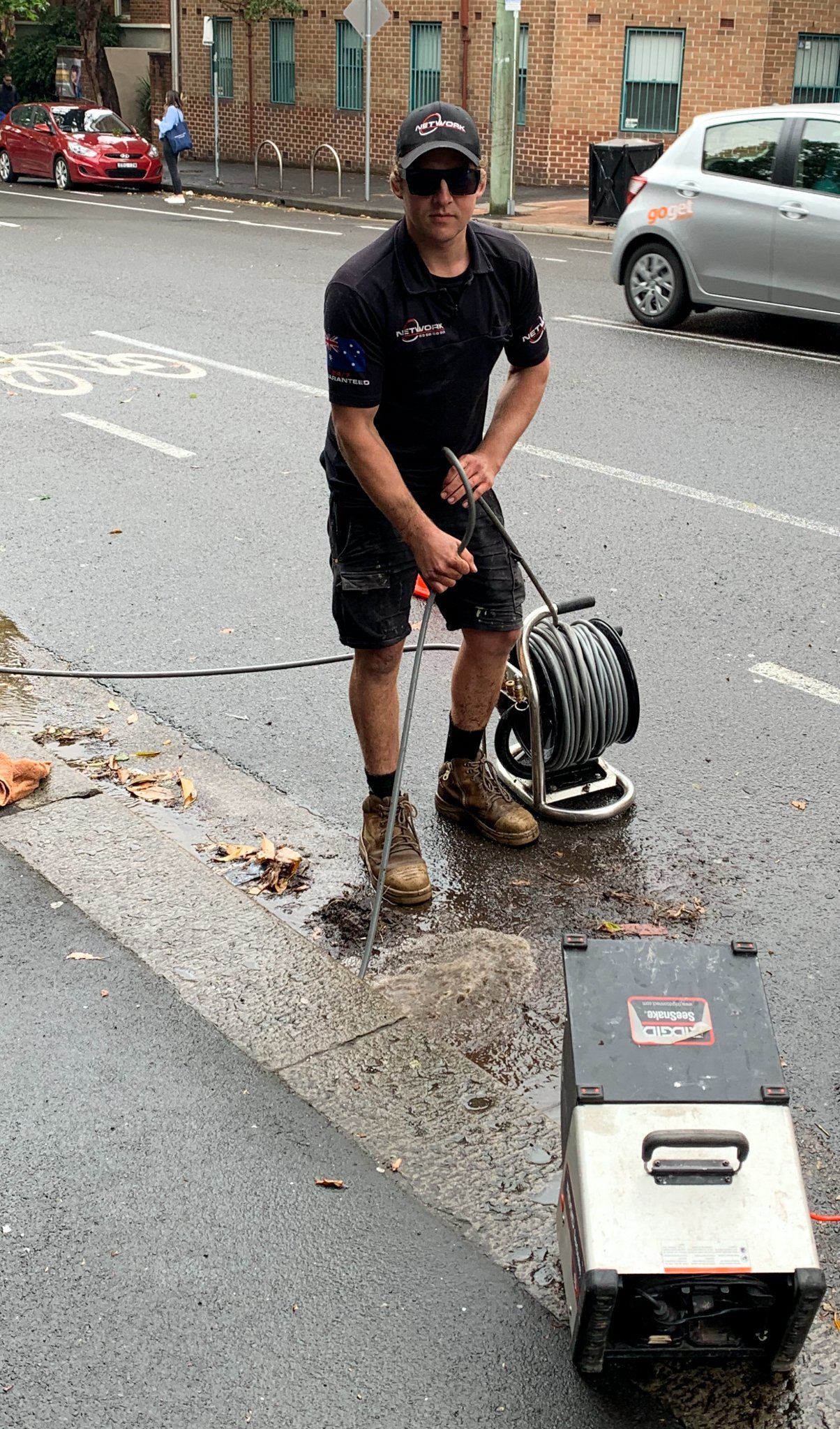 CCTV drain inspection road gutter