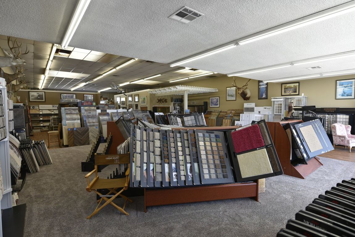 Stafford's Discount Carpets Showroom in Redlands CA Shaw Carpet Display