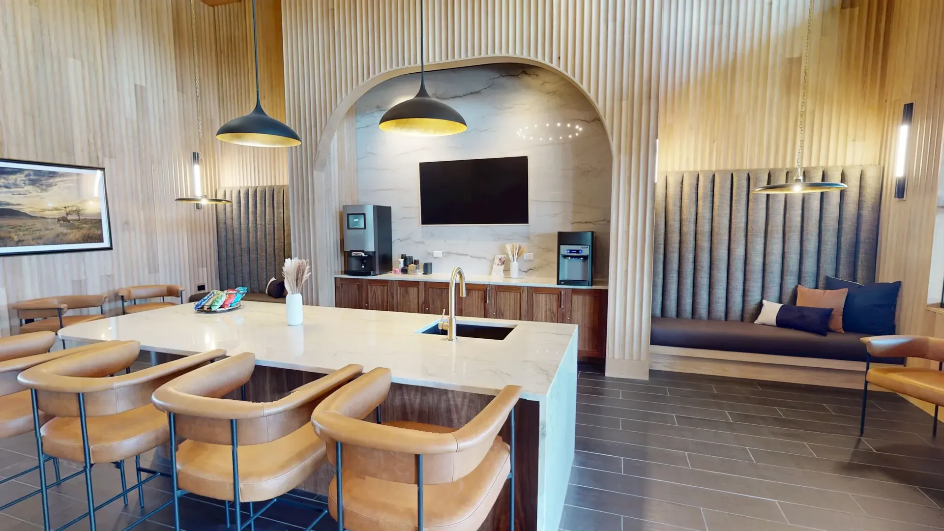 Community kitchen at Trailwinds in Yukon, OK.