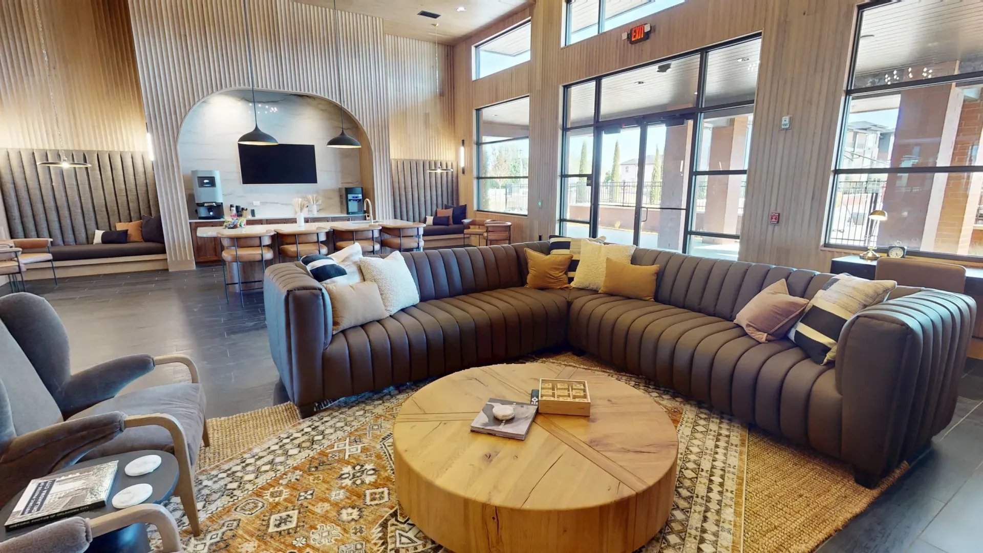 Clubhouse seating at Trailwinds in Yukon, OK.