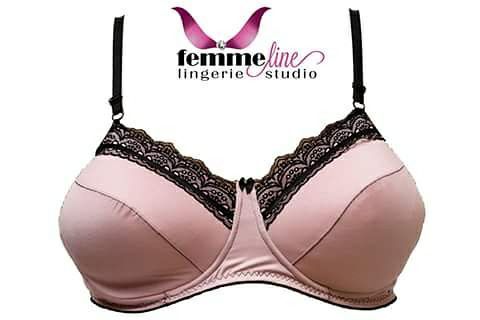 Pink Padded Wired Full Band bra
