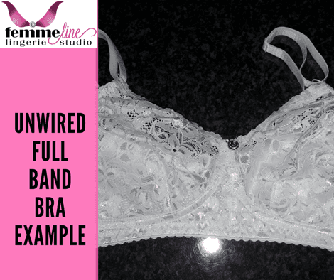 White lace Unwired Full Band Bra