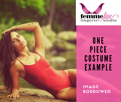 Dark Coral One Piece Swimming Costume