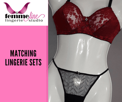 Black & Red Matching Lingerie Set