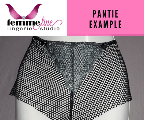 Black Mesh Boy Shorts Pantie