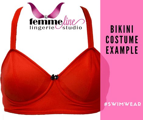 Coral Bikini Swimming Costume