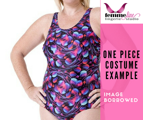 Swirls One Piece Swimming Costume
