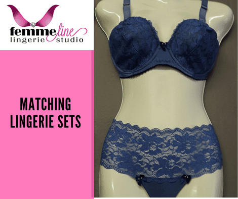 Denim Matching Lingerie Set