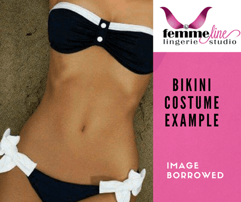 Boob Tube Bikini Swimming Costume