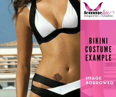 Two Tone Bikini Swimming Costume
