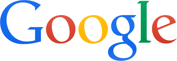 A colorful google logo on a white background