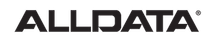The ALLDATA logo in black text on a white background, with a registered trademark symbol. | We Fix Cars