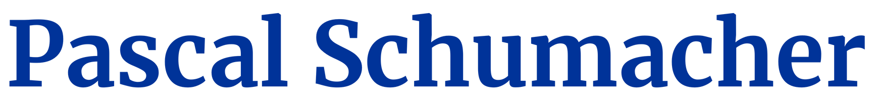 Schriftzug-Logo Pascal Schumacher