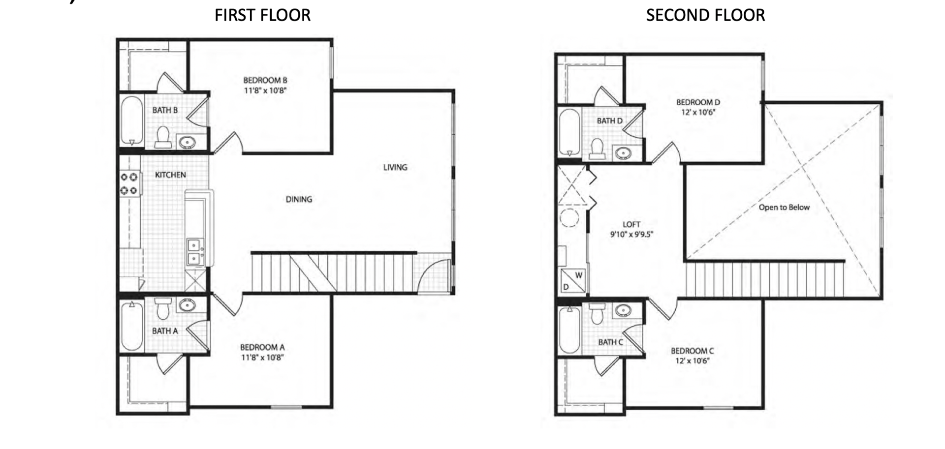 The quarters floor plan