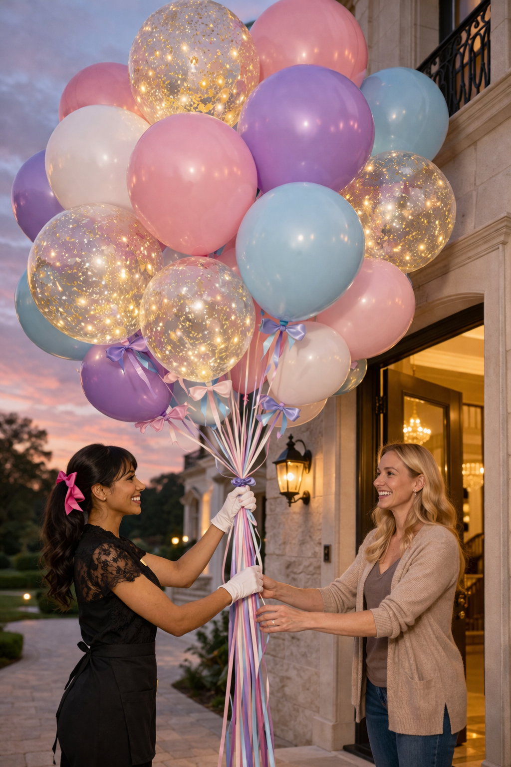 Balloon Concierge white glove installation team Los Angeles
