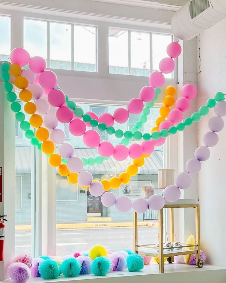 Premium matte balloon garland detail showing color-matched balloons from Balloon Concierge Los Angeles