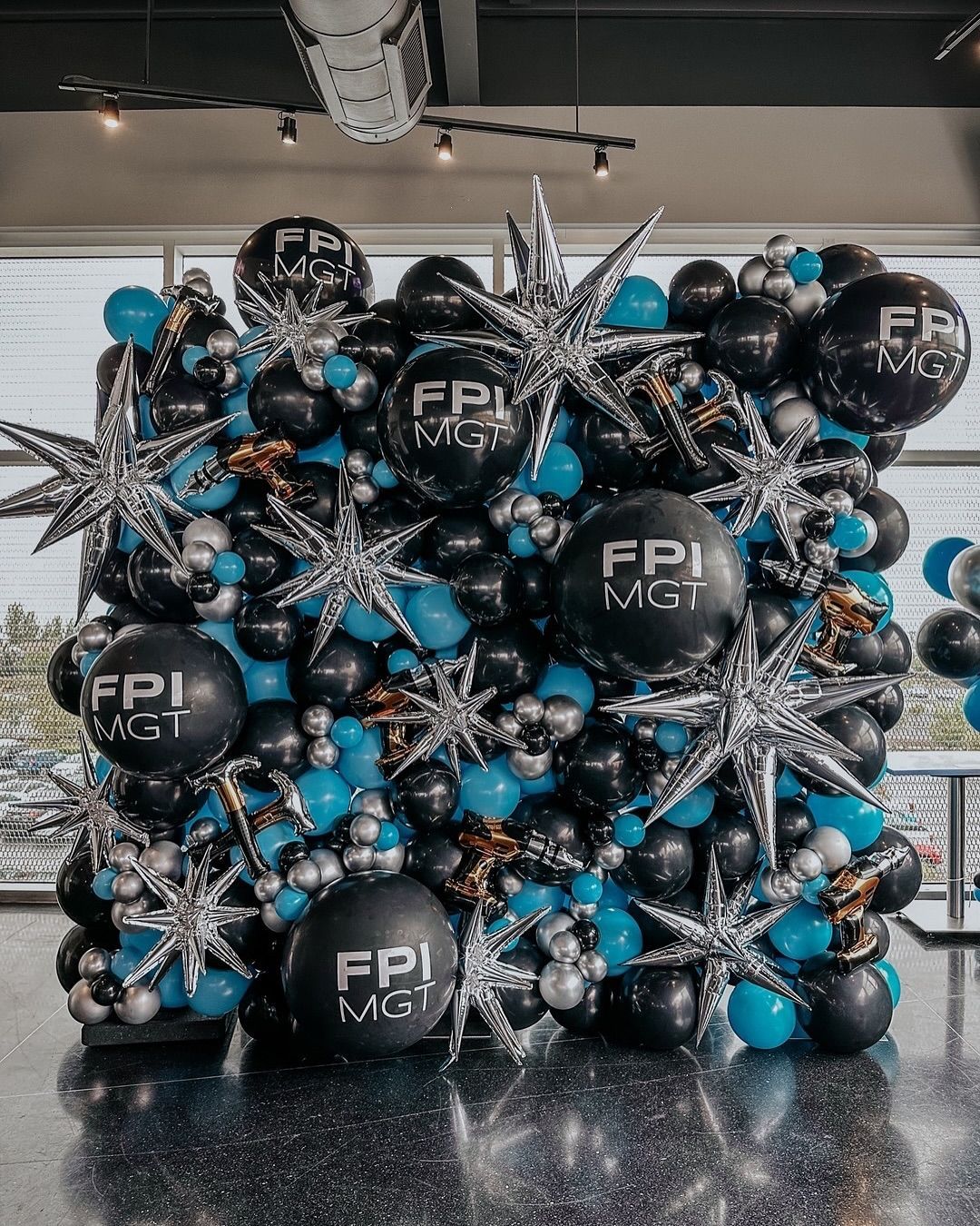 Custom Corporate branded balloon bouquet delivery for Product activation