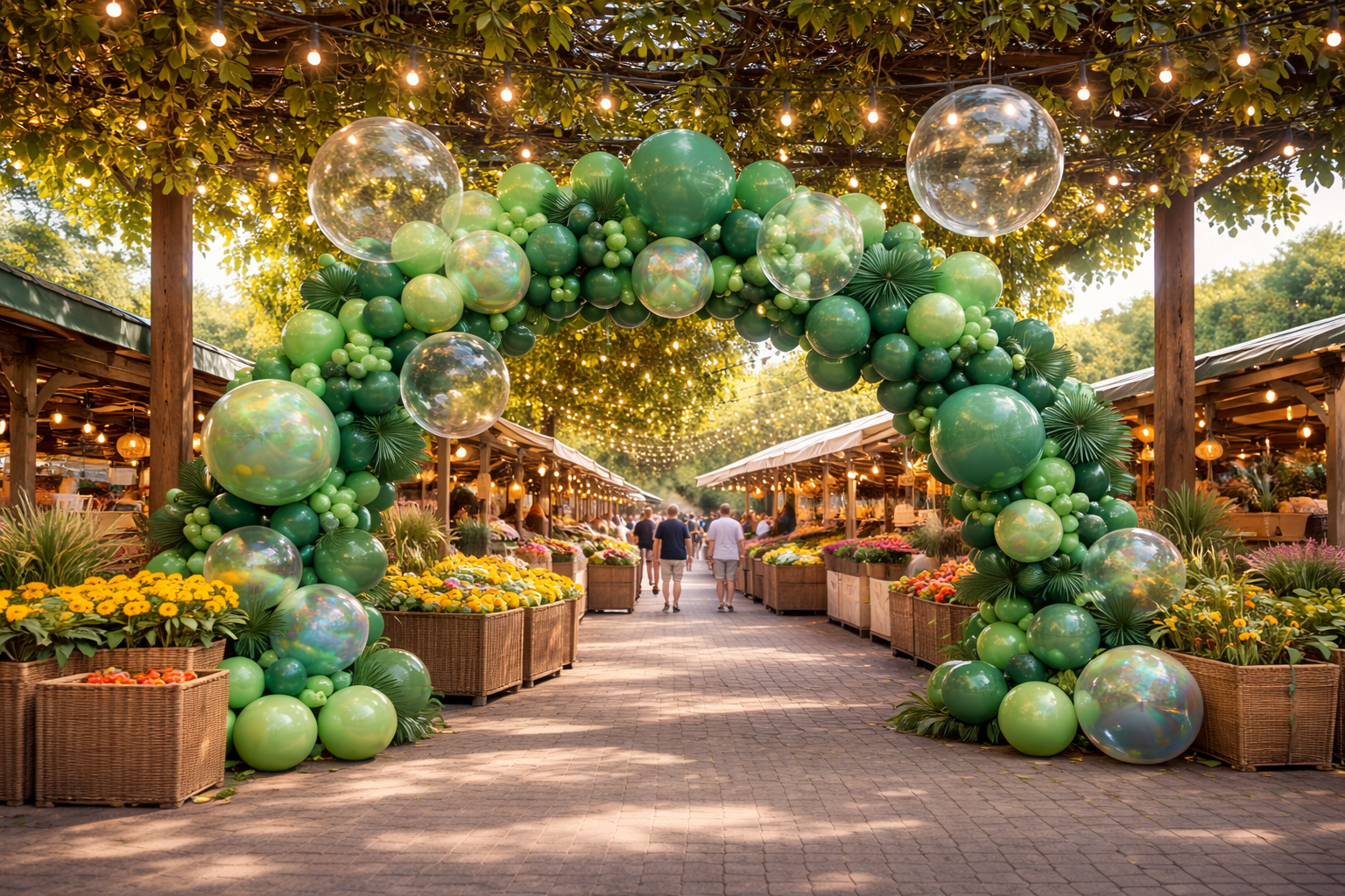 Custom balloon garland installation in Los Angeles — Balloon Concierge