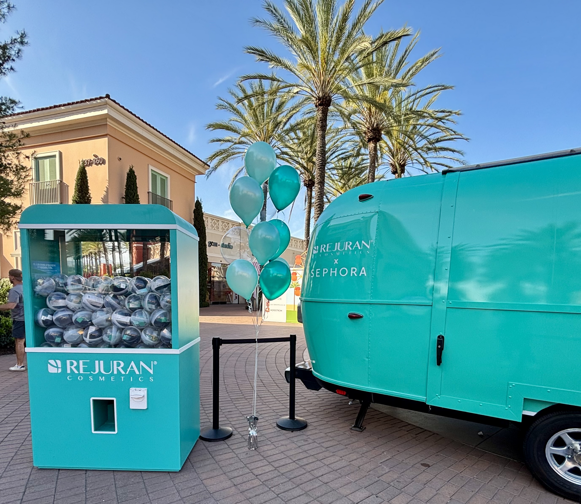 Custom branded balloon bouquet in company colors for corporate promotion — Balloon Concierge Los Angeles