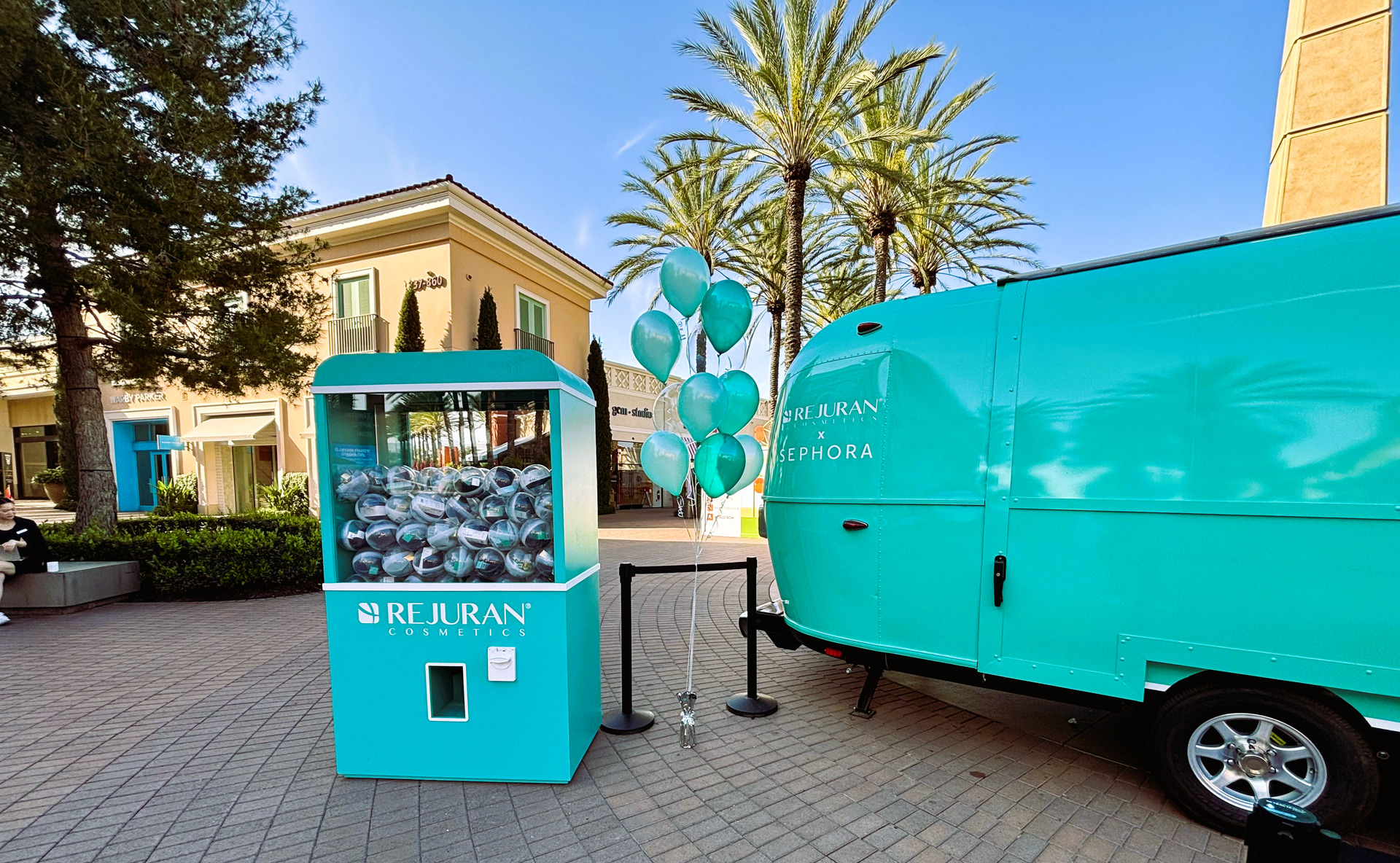 Custom branded balloon bouquet in company colors for corporate promotion — Balloon Concierge Los Angeles