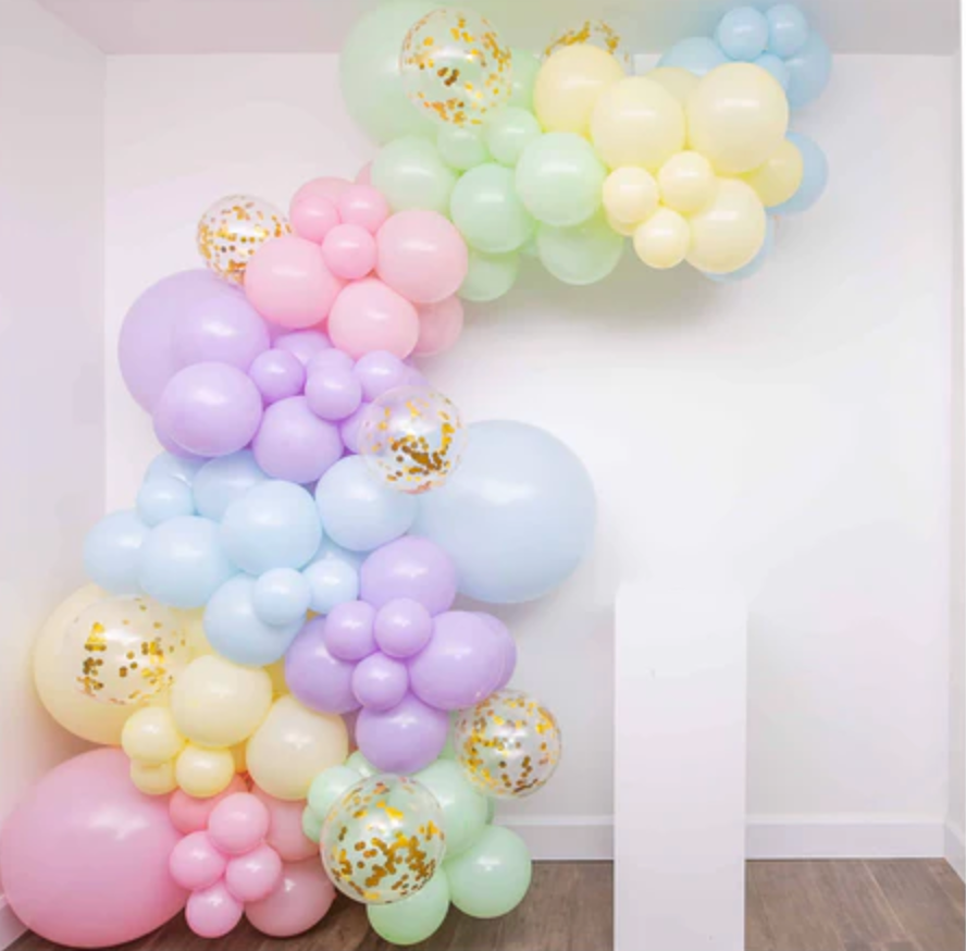 Pastel Rainbow Balloon garland