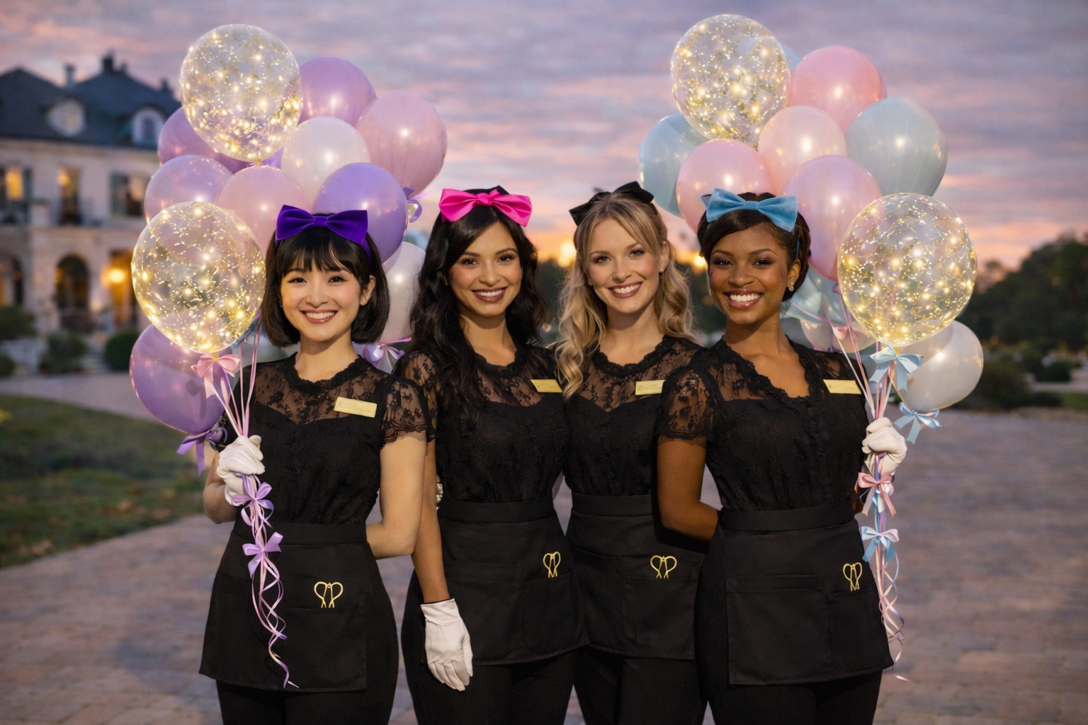 Balloon Concierge team with custom luxury balloon arrangements – Los Angeles