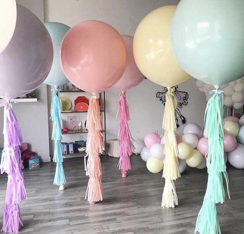 Balloons with tassels